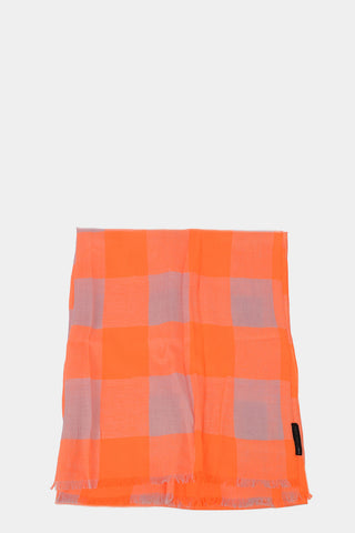 MARC Foulard a Quadri in Lino e Poliestere 230x87cm