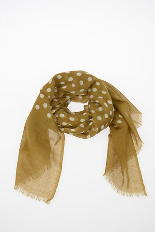 Foulard a Pois in Cashmere e Lana 180x70cm