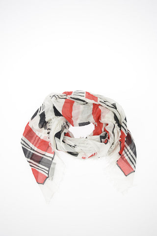 Modal and Silk Geometric Printed Foulard