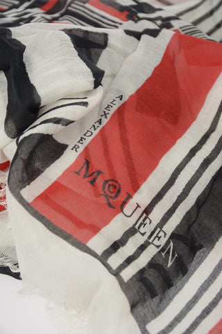 Modal and Silk Geometric Printed Foulard