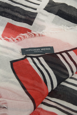Modal and Silk Geometric Printed Foulard