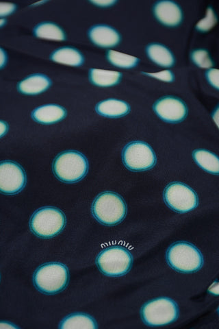 Foulard a Pois in Seta 60x60cm