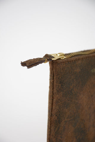 Leather Vintage Effect Pochette