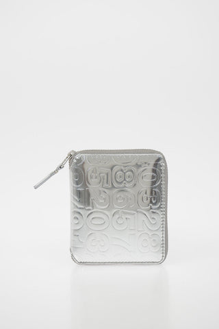 Leather Numbers Printed Wallet 