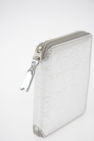 Leather Numbers Printed Wallet 