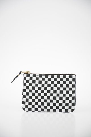 Leather Checked Pochette