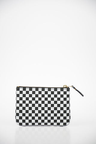 Leather Checked Pochette