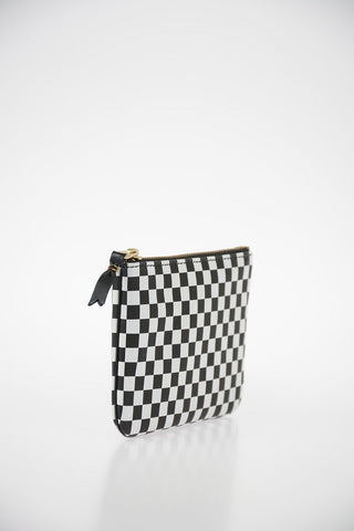 Leather Checked Pochette