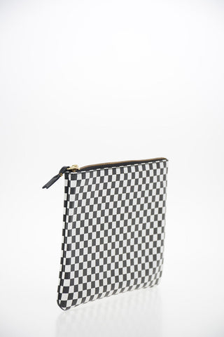 Leather Checked Pochette