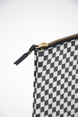Leather Checked Pochette