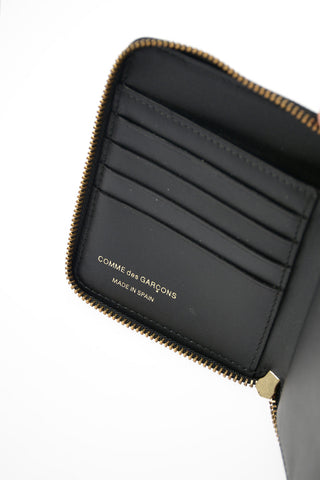 Leather Houndstooth Wallet