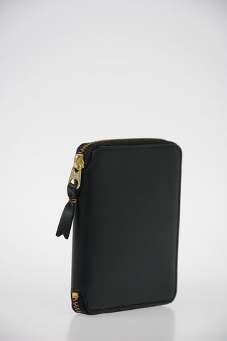 Leather Wallet with Golden Zip