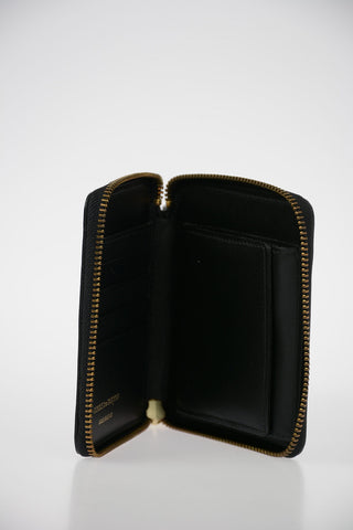 Leather Wallet with Golden Zip