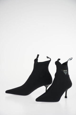Stivaletti con Tacco in Neoprene 7cm