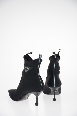 Stivaletti con Tacco in Neoprene 7cm