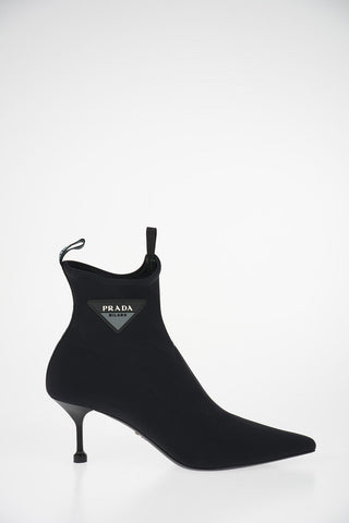 Stivaletti con Tacco in Neoprene 7cm