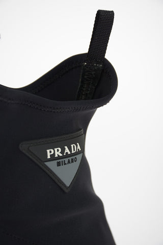 Stivaletti con Tacco in Neoprene 7cm