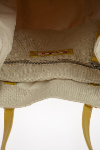 Canvas Handbag With Foulard