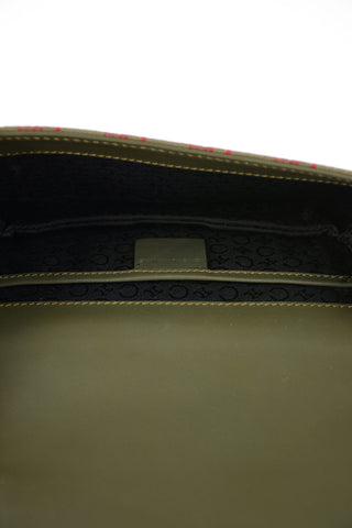 Leather and Fabric Pochette