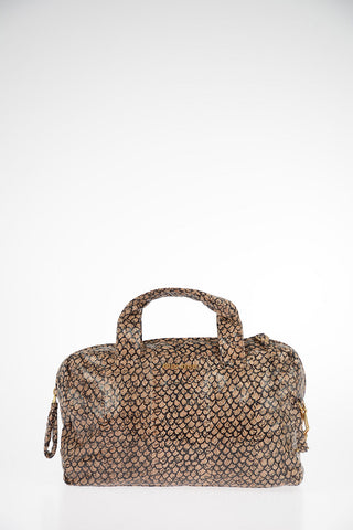 Borsa a Mano in Pelle Stampata