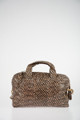 Borsa a Mano in Pelle Stampata