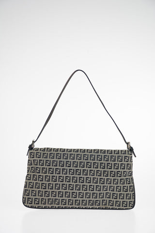 Leather and Fabric Pochette