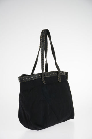 Fabric Studded Handbag