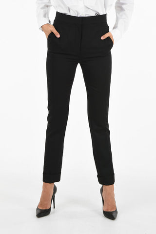 Pantaloni in Lana con Orlo con Risvolto
