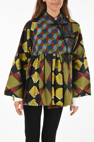 camicia cosacco fantasia astratta