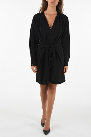 v-neck above knee  dress