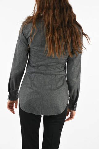 wool long sleeve military shirt