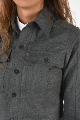 wool long sleeve military shirt