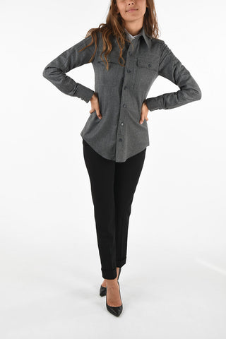 wool long sleeve military shirt