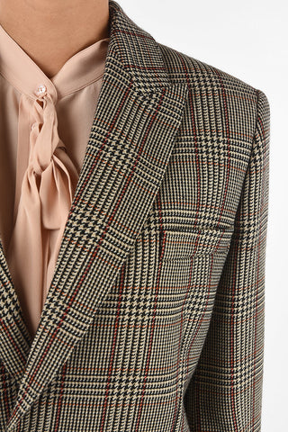 blazer Principe di galles in lana