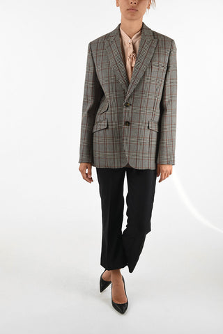 blazer Principe di galles in lana