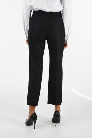 wool regular fit capri pants