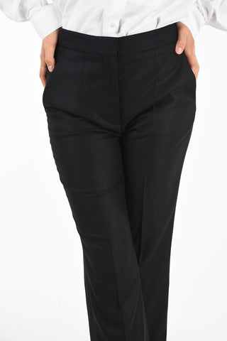 wool regular fit capri pants