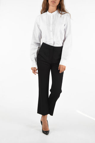 pantalone bootcut in lana