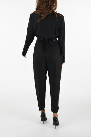 Jumpsuit a Righe in Lana