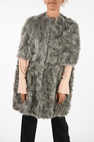 faux fur cape