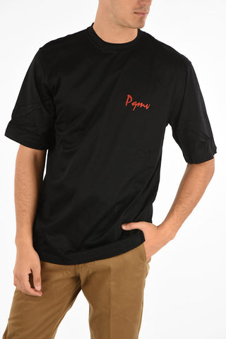 crew-neck t-shirt with Print on the Back