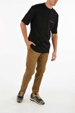 crew-neck t-shirt with Print on the Back
