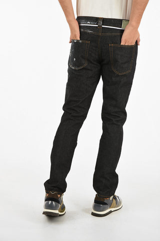 18cm drawstring slim fit jeans