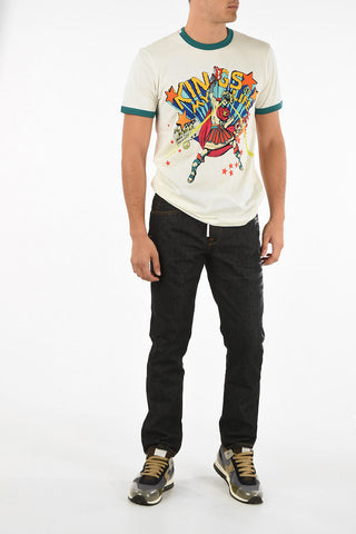 18cm drawstring slim fit jeans