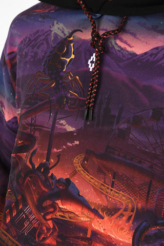 abstract print hoodie sweatshirt