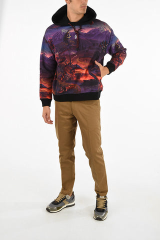abstract print hoodie sweatshirt