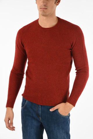 maglia girocollo in lana vergine