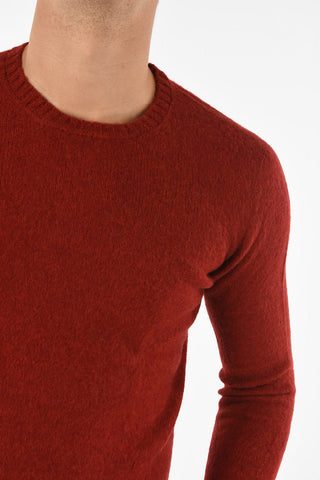 virgin wool crew-neck sweater