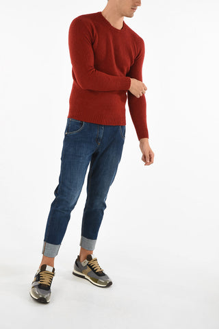 virgin wool crew-neck sweater