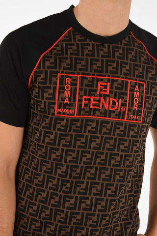 all over logo ROMA/AMOR t-shirt